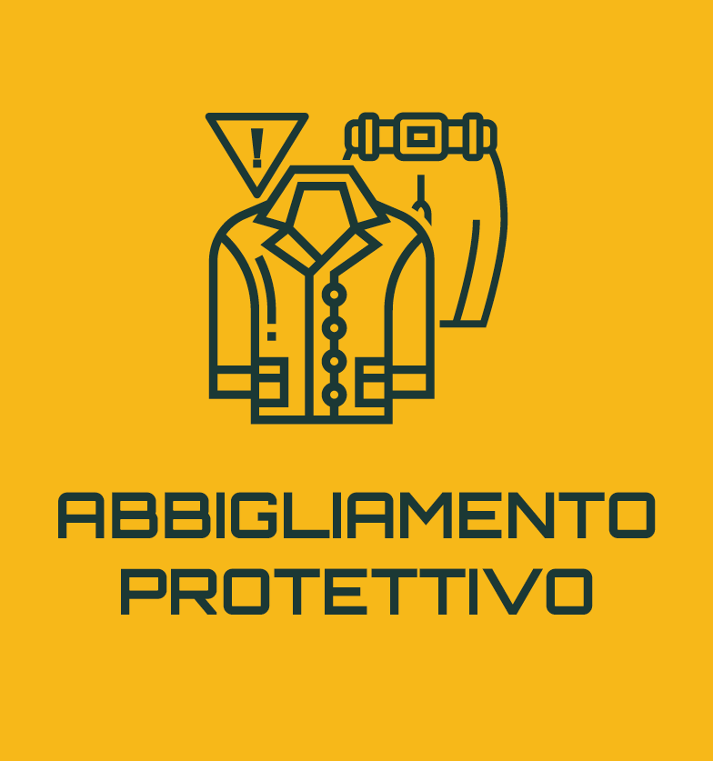 abbigliamento protettivo icona sezione